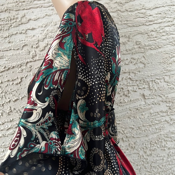 Scarf print A-line dress US medium - Picture 5 of 5